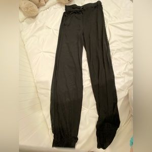 Genie Style black mesh pants with slit on both sides